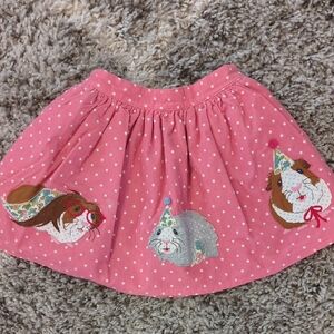Cute Pink Skirt with Guinea Pig Design